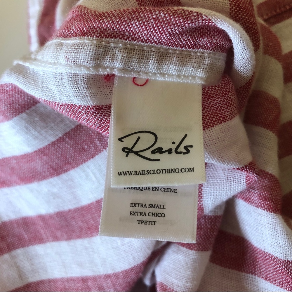 Revolve Rails Charli Carmine Button Down Shirt Xs… - image 6